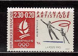 FRANCE    N°  2633  * *     Jo 1992   Patinage - Kunstschaatsen