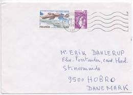 France Cover Sent To Denmark 1981 - Brieven En Documenten