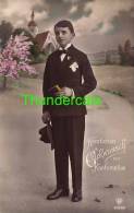 RPPC REAL PHOTO POSTCARD BEAUTIFUL LITTLE BOY  ** CPA  JOLI JEUNE GARCON COMMUNION KONFIRMATION COMMUNIE - Kommunion