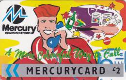 Mercury, MER103, Colourful Way To Call - Yellow, 2 Scans.  22MERC  Please Read. - [ 4] Mercury Communications & Paytelco