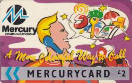 Mercury, MER104, Colourful Way To Call - Purple, 2 Scans.  22MERB - Mercury Communications & Paytelco