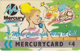 Mercury, MER144, Coulourful Way To Call (2) - Green, 2 Scans.    20MERD - Mercury Communications & Paytelco