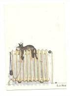 Cp, Animaux, Chat Sur Un Radiateur, Illustration, Voyagée - Cats