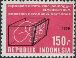 AP0758 Indonesia 1979 Against Drugs 1v MNH - Droga