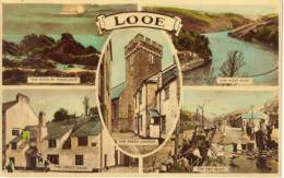 CPSM LOOE (Angleterre-Cornwall) - 5 Vues - Otros & Sin Clasificación