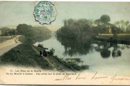 CPA 94 BONNEUIL ILE DU MOULIN A BATEAU VUE PRISE SUR LE PONT DE BONNEUIL 1905 - Bonneuil Sur Marne