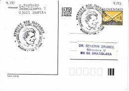 Slovakei-Martin 1998, Smrek Jan, U.a. Zeitungsmitarbeiter. Journalist (4.333) - Lettres & Documents