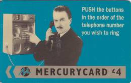 Mercury, MER186, Harry Enfield - Push, 2 Scans.  20MERD - [ 4] Mercury Communications & Paytelco