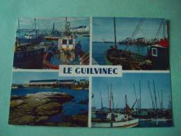 LE GUILVINEC 29 PORT CHALUTIERS CRIEE THONIERS Maps Postcard Postkarte Cartolina - Guilvinec