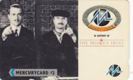 Mercury, MER225, Prince's Trust - Harry And Phil, 2 Scans.  27MERB   Please Read - Mercury Communications & Paytelco