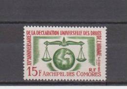 Comores YT 28 ** : Droits De L´homme - 1963 - Ongebruikt