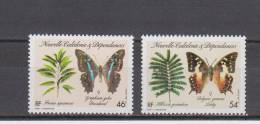 Nouvelle-Calédonie YT 533/4 ** : Papillons - 1987 - Unused Stamps