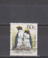 Nouvelle-Zélande YT 1017 Obl : Manchots à Crètes - 1988 - Pinguini