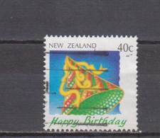 Nouvelle-Zélande YT 1112 Obl : Joyeux Anniversaire , Chapeau De Cotillon - 1991 - Used Stamps