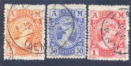 Greece 1902 Michel 139,141,142 - Used Stamps