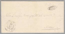 Heimat TI MAGGIA 1866-10-21 Strahlenstempel Auf BOM Nach Someo - ...-1845 Prephilately