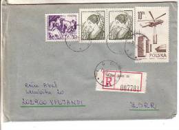 GOOD POLAND " REGISTERED " Postal Cover To ESTONIA 1981 - Good Stamped: Art ; Helicopter ; Mondral - Lettres & Documents