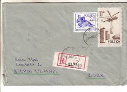 GOOD POLAND " REGISTERED " Postal Cover To ESTONIA 1981 - Good Stamped: Art ; Helicopter - Briefe U. Dokumente