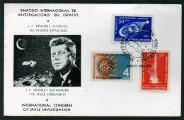 Conquista Del Espacio - 1965 - Argentina - Sobre Día De Emision - Cover Fdc - Sud America