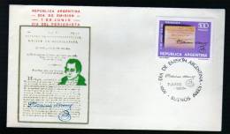 Día Del Periodista - 1980 - Argentina - Sobre Día De Emisión - Cover Fdc - FDC