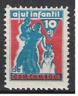 661-SPAIN CIVIL WAR POLITICAL LABELS.SELLOS O VIÑETAS ORGANIZACIONES POLITICAS Y LOCALES. RERAGUARDA AYUDA A LA INFANCIA - Republikeinse Uitgaven