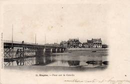 62 Etaples Pont Sur La Canche Carte Precurseur Tampon St Georges Sur Cher Animée - Etaples