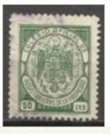 2291-SELLO FISCAL FRANCO UNA GRANDE LIBRE CON PIE DE IMPRENTA.50 CENTIMOS.SPAIN REVENUE FISCAUX. - Revenue Stamps