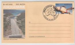 Australia Aerogramme FDC Snowy Mountains New South Wales 8-7-1987 - Aerogrammi