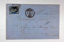 France: Lettre 1861 Raonne A Leger Du Bourg Denis - 1849-1876: Période Classique