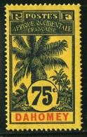 DAHOMEY  Palmiers  75 C Yv 29 * Charniére Légère - Unused Stamps