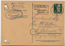 SBZ P35/01 Postkarte Bebel Berlin  1952  Kat. 11,00 € - Postal  Stationery
