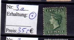 Antigua   Michel Nr:  3a    Gebraucht  #3140 - 1858-1960 Kolonie Van De Kroon