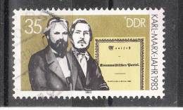 Germania  Est  -   1983.  Karl Marx  And Engels: Fathers Of Communism. - Karl Marx