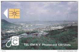 Saint Marteen, STM C4a, 120 Units, Town, 2 Scans. - Antilles (Neérlandaises)