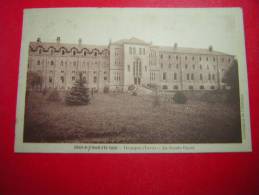 CPA  ABBAYE DE ST BENOIT D'EN CALCAT  DOURGNE  TARN  LA FACADE OUEST   VOYAGEE 1935 TIMBRE - Monumenti