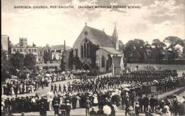 Garrison Church, Portsmouth (Sunday Morning Parade Scene) Très Animée - Portsmouth