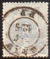 24A  Obl  Dc Gand  100 - 1866-1867 Piccolo Leone