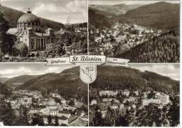 CPSM SANKT BLASIEN (Allemagne-Bade Wurtemberg) - 4 Vues - St. Blasien