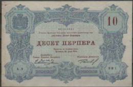 Montenegro Paper Money Bill Of 10 Perper 1914 - Otros – Europa