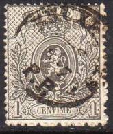 23A  Obl    BXL  14 - 1866-1867 Petit Lion