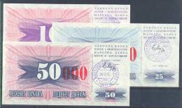 Bosnia & Herzegovina Travnik Paper Money 1993 UNCIRCULAR ** - Bosnien-Herzegowina