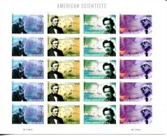 201443967 2011 (XX) POSTFRIS MINT NEVER HINGED  SCOTT 4541 4542 4543 4544 Sheet American Scientists - Nuevos