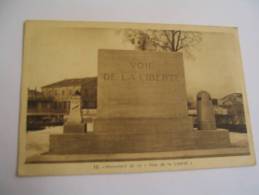 EL- MONUMENT DE LA VOIE DE LA LIBERTE...FLAMME VERDUN17-3-1970 - War Memorials