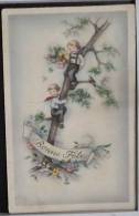 Cp Litho Illustrateur HACO N° 821 Lore H Hummel Enfant Lutin Garcon Sur Arbre Géant Voyagé 1904 Ambulant Bas Rhin - Hummel