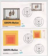 Germany FDC EUROPA CEPT On 2 Covers 5-5-1993 With Cachet - 1993