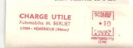 Auto, "Berliet", Vénissieux, Montrouge - EMA Secap N - Etiquette 12,5 X 10 Cm   (K519) - LKW