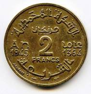 2 Francs "MAROC"  1945 1364 - Marruecos