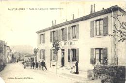 CARTE POSTALE     SAINT FELICIEN  ROUTE DE LA LOUVESC      GENDARMERIE - Saint Péray