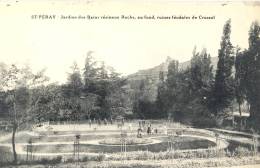 CARTE POSTALE   SAINT PERAY    JARDINS DES BAINS RESINEUX ROCHE - Saint Péray