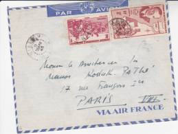 A.O.F. LETTRE AFFRANCHIE N° 30 + P.A. N° 11  POUR PARIS 1948 - Cartas & Documentos